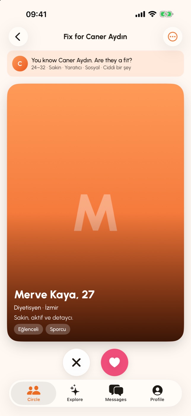 Swipe for your friend.